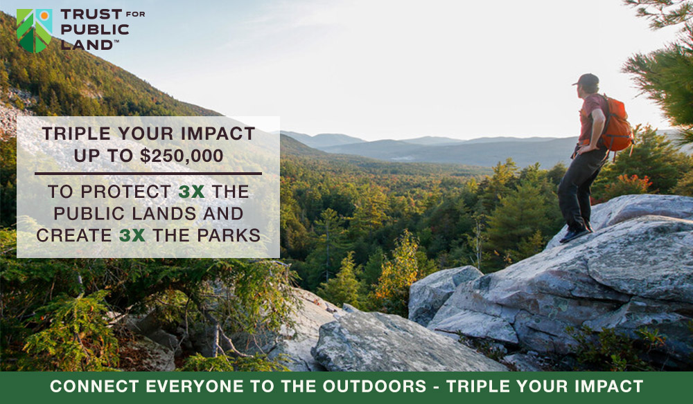 Whiterocks Gateway / Triple your impact up to $250,000. To protect 3x the public lands and create 3x the parks. Connect everyone to the outdoors. Triple your impact.